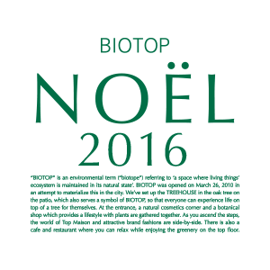 BIOTOP NOEL 2016 “ NOEL BAG ”