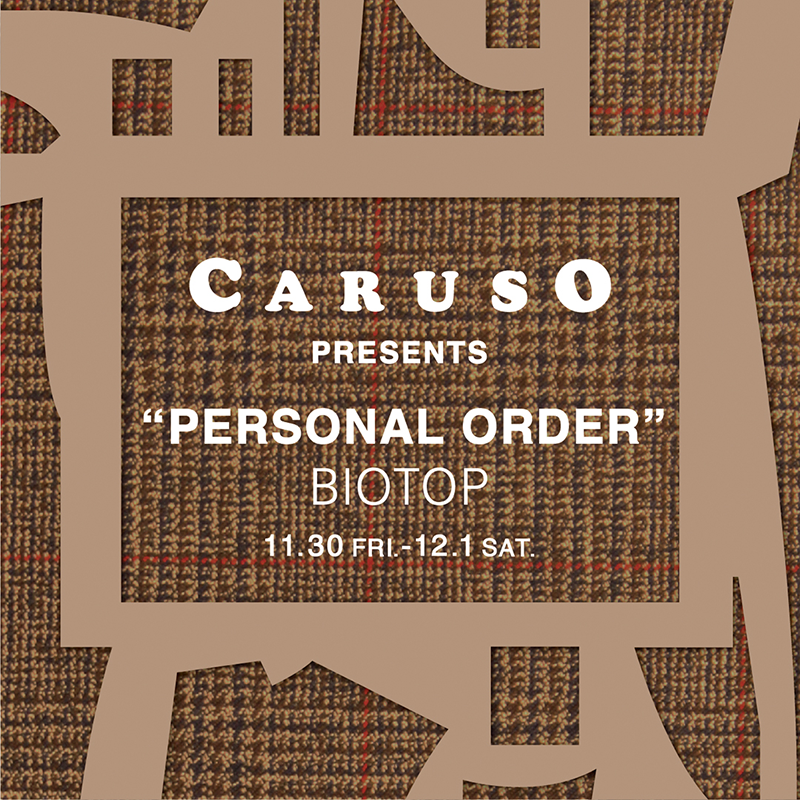 Caruso presents “Personal Order” at BIOTOP