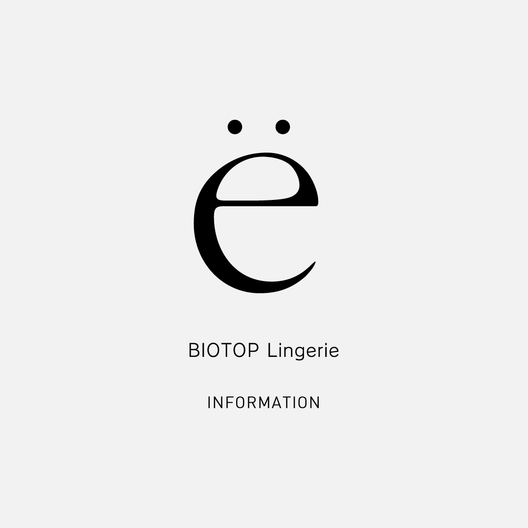 ё BIOTOP Lingerie 再販と新色(一部素材変更あり)発売のご案内