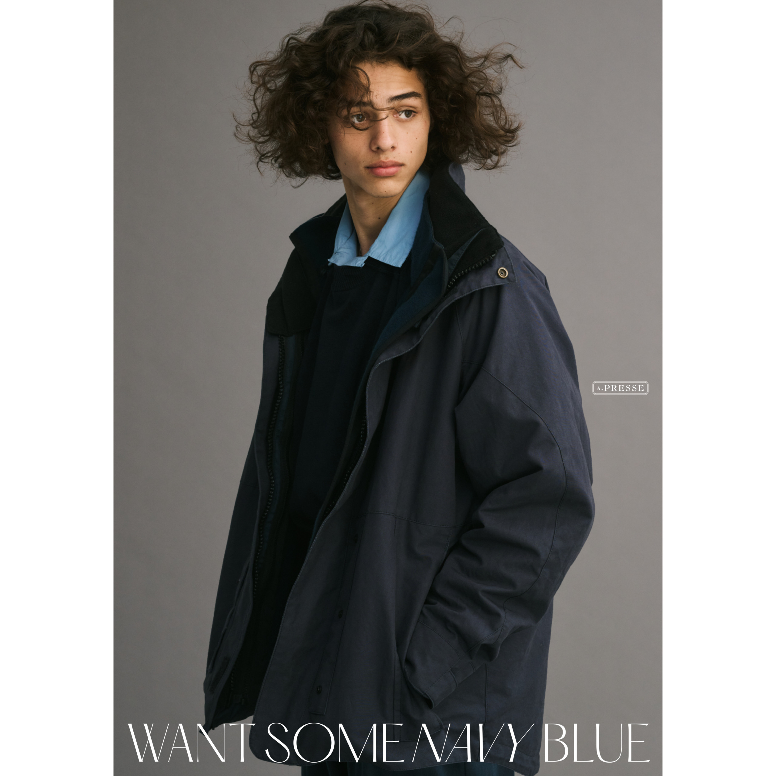 A.PRESSE  	 		 		 	 	 		 			 				 					 	“WANT SOME NAVY BLUE”
