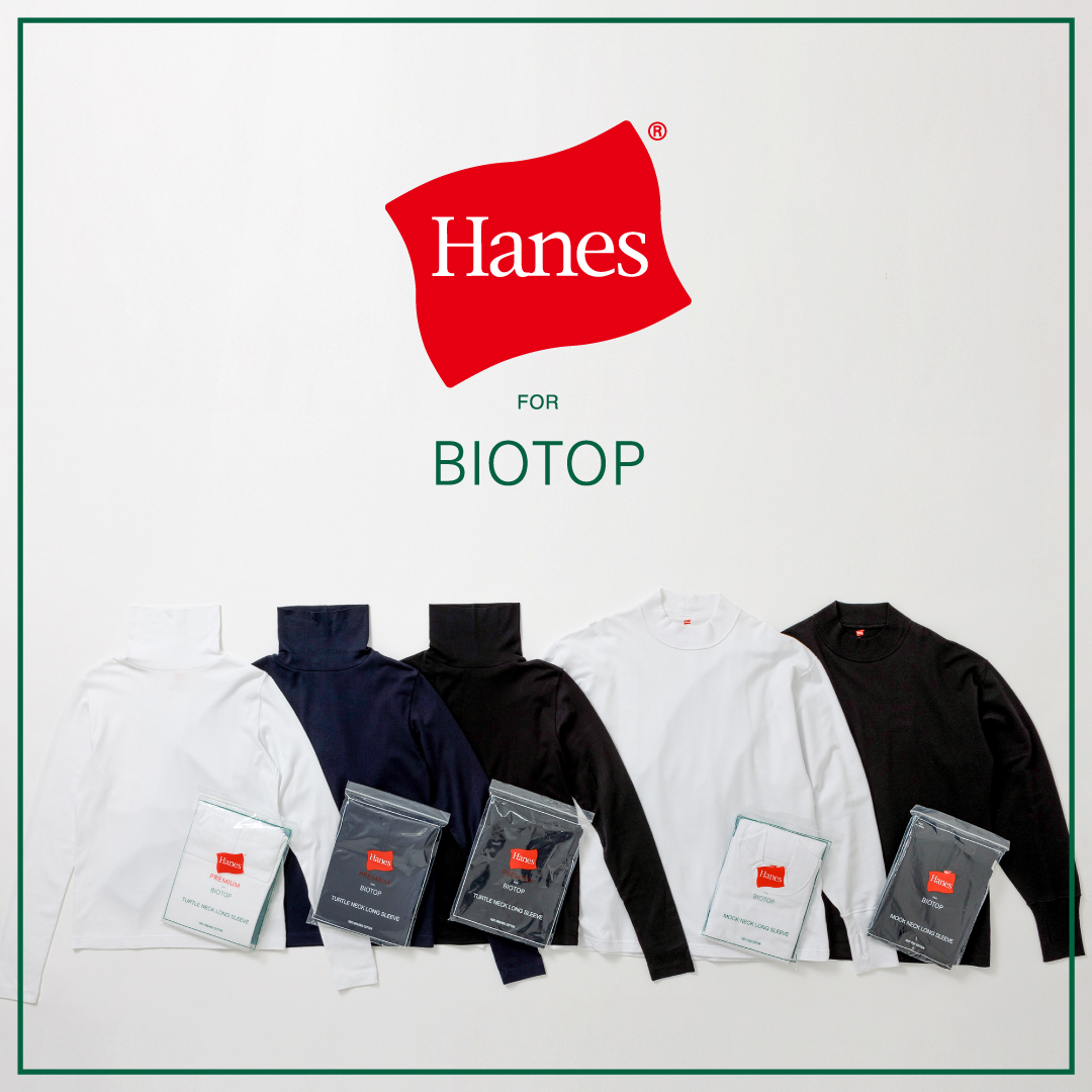 Hanes for BIOTOP 23AW 新作 予約開始
