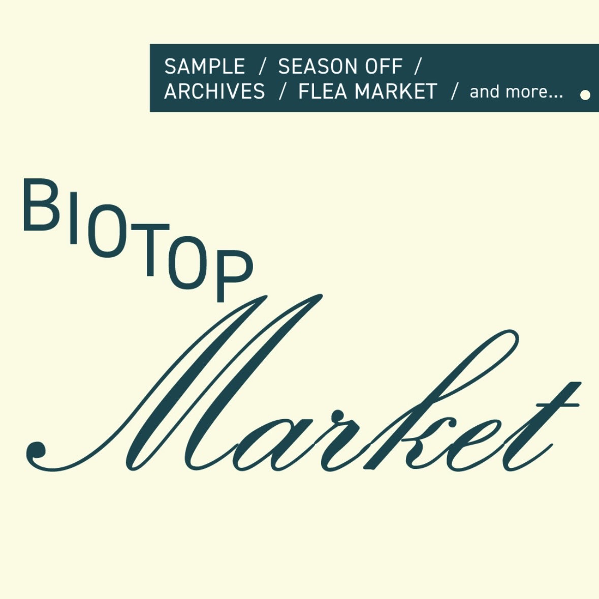 BIOTOP MARKET 開催のお知らせ
